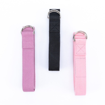 Eco Yoga Strap Adjustable D-Ring Cotton Belt